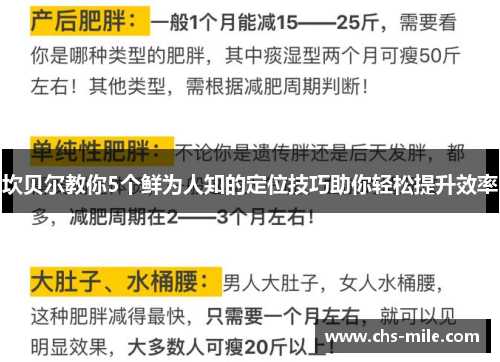 坎贝尔教你5个鲜为人知的定位技巧助你轻松提升效率 坎贝尔教你5个鲜为人知的定位技巧助你轻松提升效率